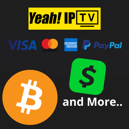Yeah IPTV payment methods Official Website